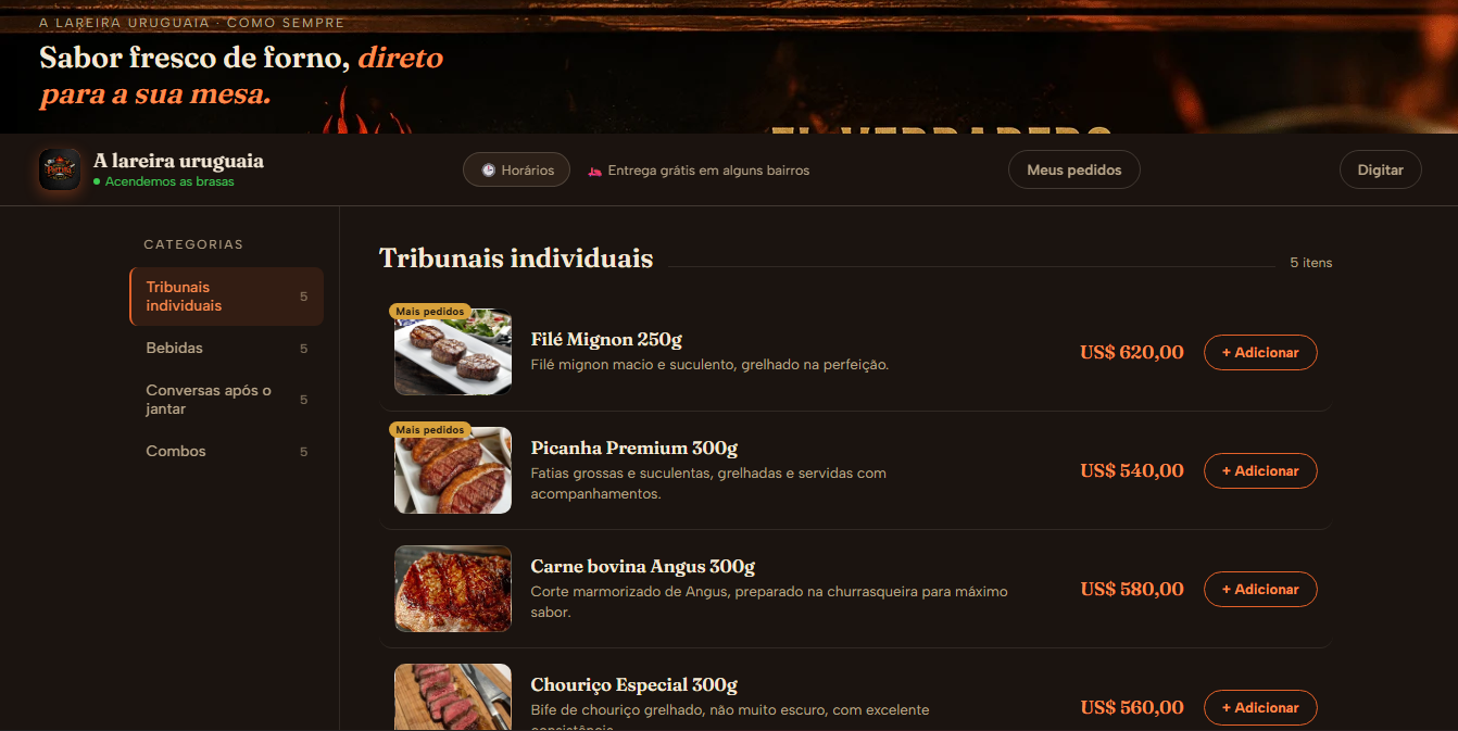 Sistema de Delivery e Restaurantes